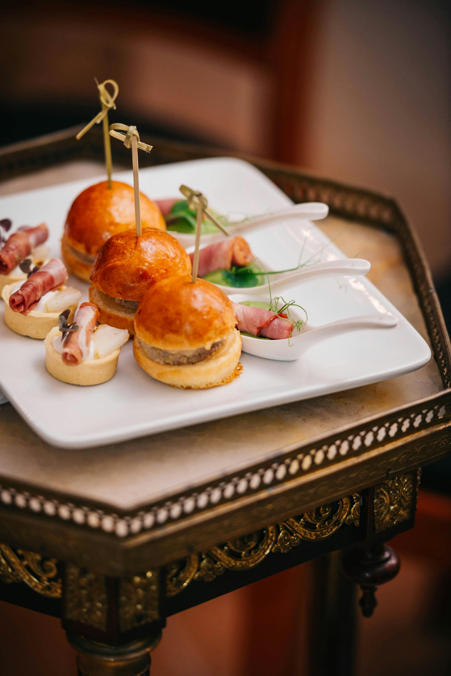 Handmade canapés