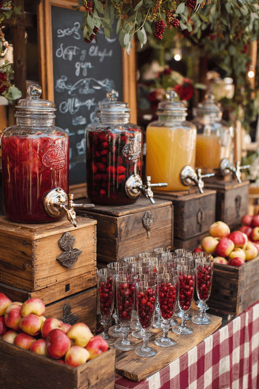 Drinks served by the Red Amaranth bar team