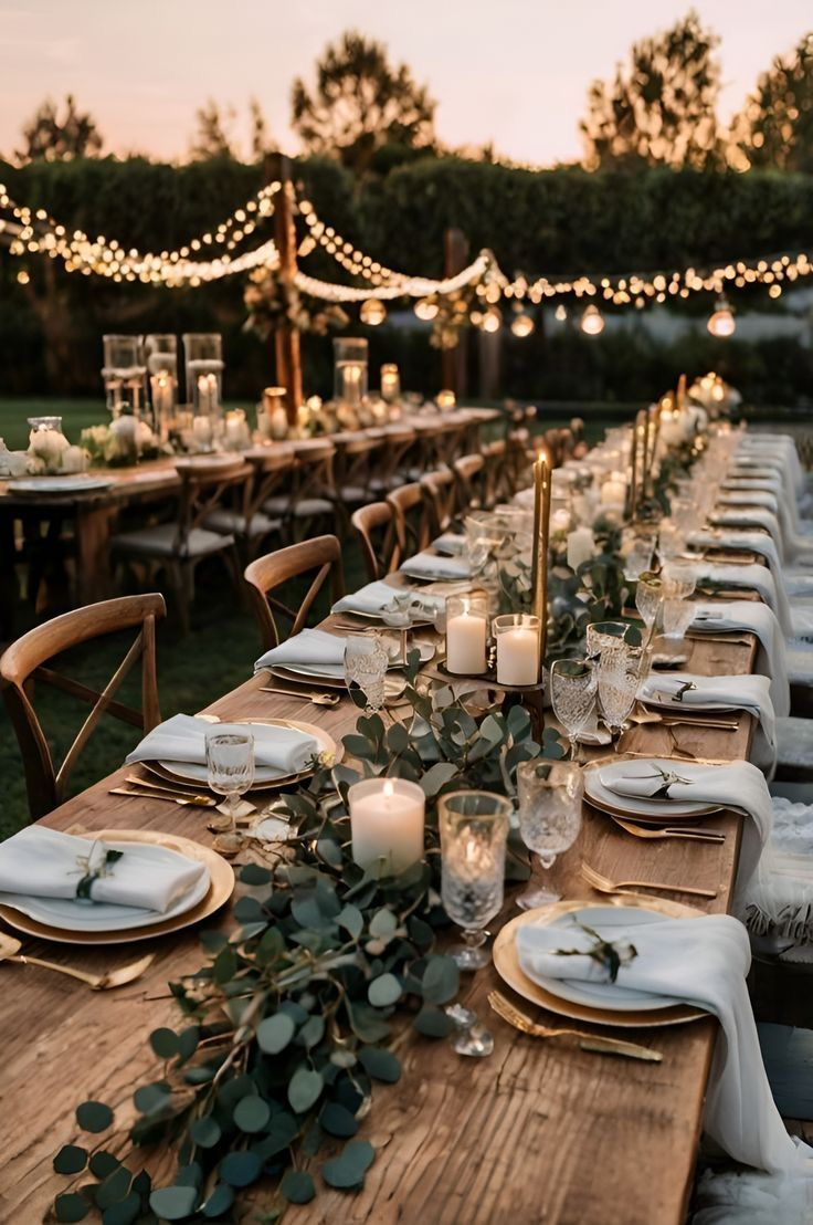 Wedding catering set-up